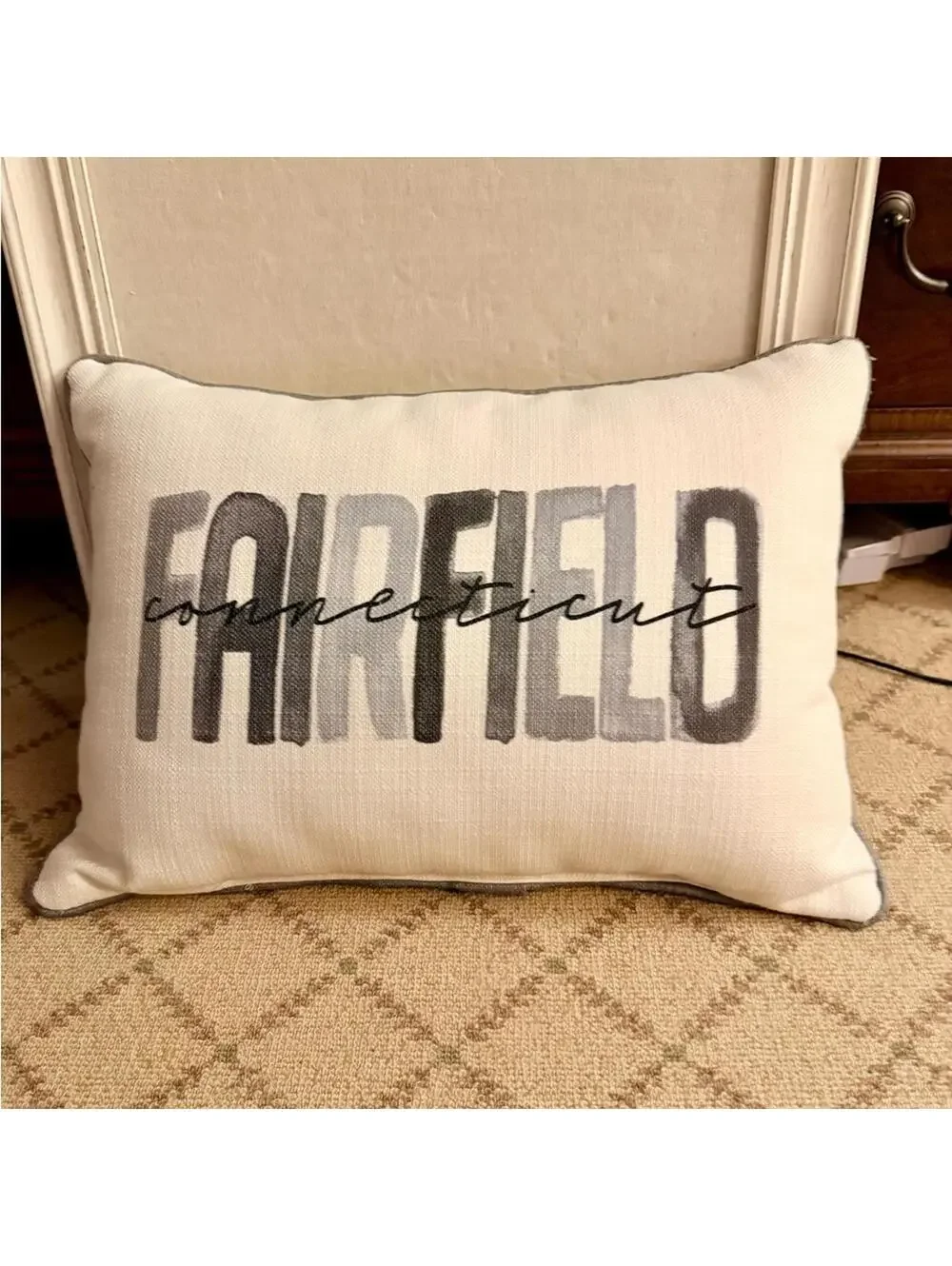 Fairfield rectangular stuffed bed couch pillow cushion NWOT